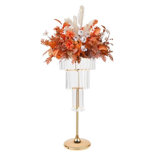 4-stufiger, 81,3 cm hoher Präsentationsständer aus Kristallacryl for Hochzeiten, Partys und als Heimdekoration(Gold) von YHNNH