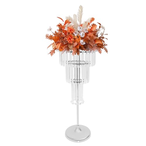 4-stufiger, 81,3 cm hoher Präsentationsständer aus Kristallacryl for Hochzeiten, Partys und als Heimdekoration(Silver) von YHNNH