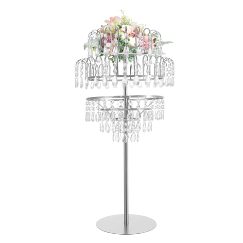 5-stöckiger Blumenständer for Hochzeiten – Elegante Tischvase als Tafelaufsatz for Hochzeiten, Partys, Veranstaltungen und als Heimdekoration(Silver) von YHNNH