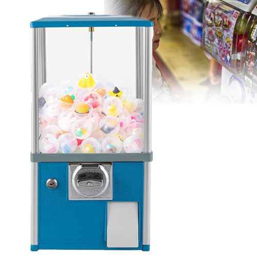 YHNNH, Automatischer Kapselautomat for Kapseln for Einzelhandelsgeschäfte, runder Kapsel-Hüpfballspender for 4,5–5,5 cm for Spieleläden, rot(Blue) von YHNNH