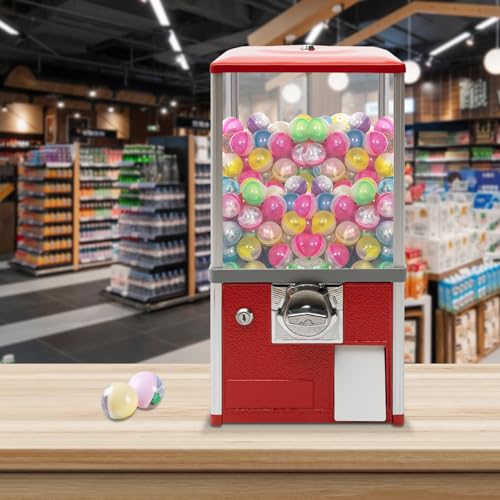 YHNNH, Bonbon-Kaugummiautomat for Kapselspielzeug mit 4,5–5,5 cm Durchmesser, perfekt for Zuhause, Spieleläden und Einzelhandelsgeschäfte, Rot(Red) von YHNNH