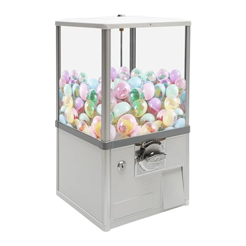 YHNNH, Bonbon-Kaugummiautomat for Kapselspielzeug mit 4,5–5,5 cm Durchmesser, perfekt for Zuhause, Spieleläden und Einzelhandelsgeschäfte, Rot(White) von YHNNH