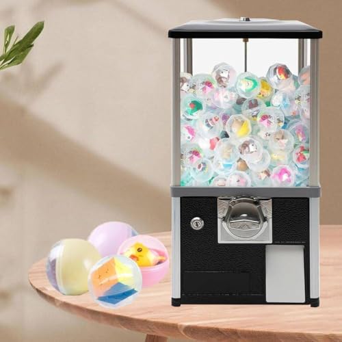 YHNNH, Drehbarer quadratischer Süßigkeitenautomat mit vier Fächern for Spieleläden und Einzelhandelsgeschäfte im Vintage-Stil, Weiß(Black) von YHNNH