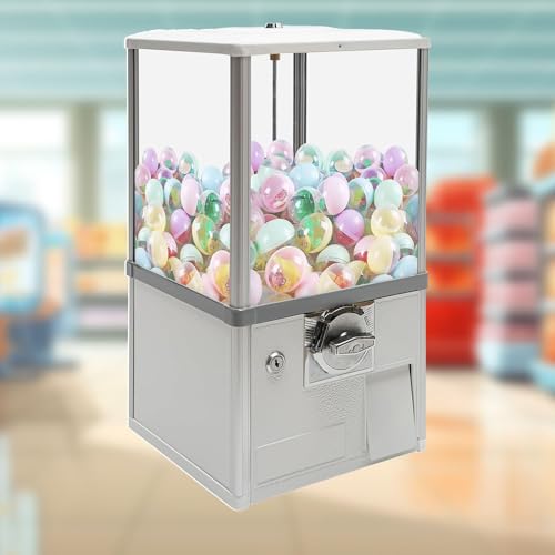 YHNNH, For runde Kapseln, Kaugummis, Hüpfbälle, 25-Cent-Münzautomaten, kommerzielle Kaugummiautomaten for Kinder, Süßigkeitenautomaten, rot(White) von YHNNH
