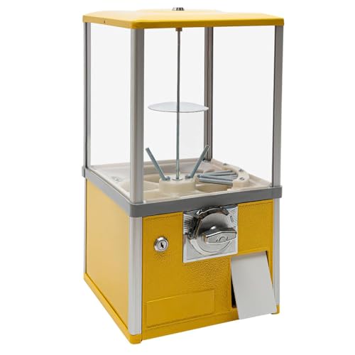 YHNNH, Kommerzieller Bonbonspender for runde Kapseln, Kaugummis, Hüpfbälle, Verkaufsautomat, kommerzieller Kaugummiautomat (blau)(Yellow) von YHNNH