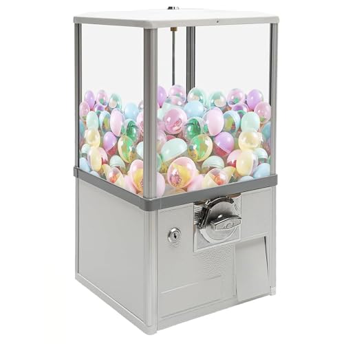 YHNNH, Kommerzieller Verkaufsautomat mit Schlössern, for Zuhause, Süßigkeiten-Kaugummiautomat, Bonbonspender, Kaugummiautomat (rot)(White) von YHNNH