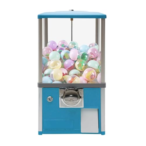 YHNNH, Kommerzieller Vintage-Süßigkeits-Kaugummiautomat for 1,77-1,97-Zoll-Gadgets for Spieleläden und Einzelhandelsgeschäfte im Vintage-Stil, Rot(Blue) von YHNNH