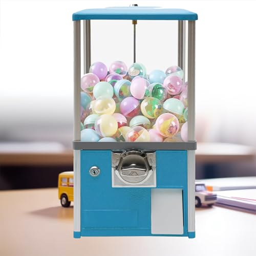 YHNNH, Kommerzieller Vintage-Süßigkeits-Kaugummiautomat for 1,77-1,97-Zoll-Gadgets for Spieleläden und Einzelhandelsgeschäfte im Vintage-Stil, Rot(Blue) von YHNNH