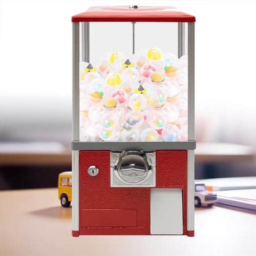 YHNNH, Kommerzieller Vintage-Süßigkeits-Kaugummiautomat for 1,77-1,97-Zoll-Gadgets for Spieleläden und Einzelhandelsgeschäfte im Vintage-Stil, Rot(Red) von YHNNH