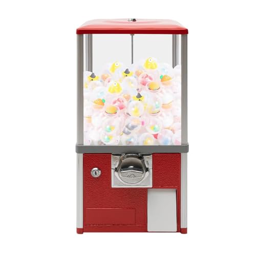 YHNNH, Kommerzieller Vintage-Süßigkeits-Kaugummiautomat for 1,77-1,97-Zoll-Gadgets for Spieleläden und Einzelhandelsgeschäfte im Vintage-Stil, Rot(Red) von YHNNH
