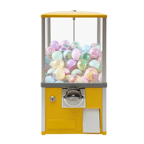 YHNNH, Kommerzieller Vintage-Süßigkeits-Kaugummiautomat for 1,77-1,97-Zoll-Gadgets for Spieleläden und Einzelhandelsgeschäfte im Vintage-Stil, Rot(Yellow) von YHNNH