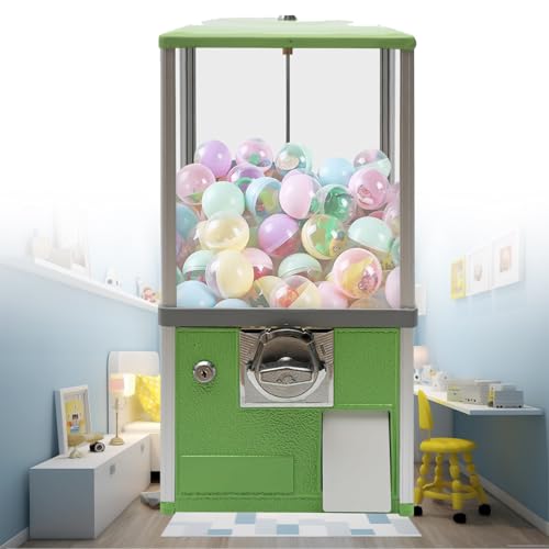 YHNNH, Preisautomat, Kaugummiautomat mit Schlüsseln, Spender for Kapselspielzeugautomaten, Verkaufsautomat for den Verkauf von Kapselspielzeugbonbons, Rot(Green) von YHNNH