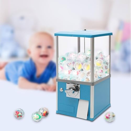 YHNNH, Spielzeugkapsel, Spenderpreismaschine, Süßigkeitenmaschinenspender for kleine Süßigkeiten, Nüsse, Futtermittel,Rot(Blue) von YHNNH