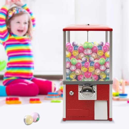 YHNNH, Spielzeugkapsel, Spenderpreismaschine, Süßigkeitenmaschinenspender for kleine Süßigkeiten, Nüsse, Futtermittel,Rot(Red) von YHNNH