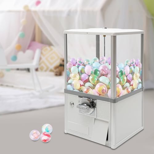 YHNNH, Spielzeugkapsel, Spenderpreismaschine, Süßigkeitenmaschinenspender for kleine Süßigkeiten, Nüsse, Futtermittel,Rot(White) von YHNNH