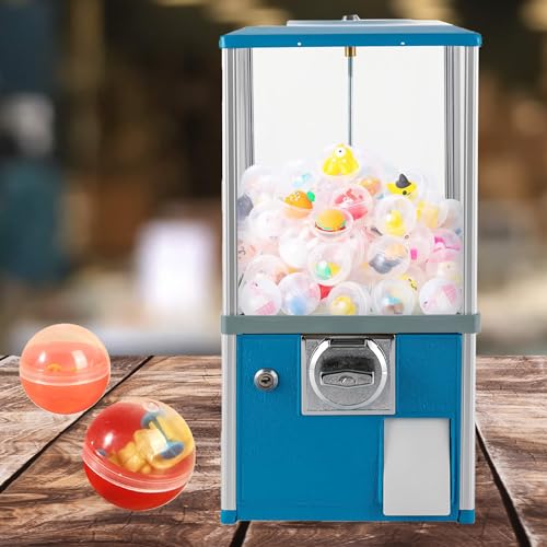 YHNNH, Süßigkeitenautomat, kleiner Verkaufsautomat, Münzautomat, Kaugummiautomat, Preisautomat, Kaugummiautomat, Weihnachten (rot)(Blue) von YHNNH