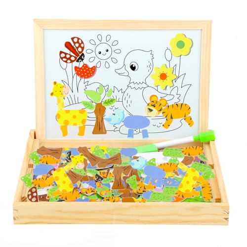 Wendetafel Holz-Plakel, 111 Tiermuster, pädagogisches Kreativspielzeug, Holzspielzeug für Kinder, die Kreativität der Kinder entfalten. von YHSSIUQ
