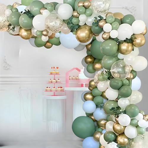Ballon Girlande Grün,152 Stück Luftballon Girlande Grün mit Avocado Grüne Ballons Olive Gold Sage Green Ballons Set für Geburtstag Hochzeit Abschlussfeier Baby Shower Tropische Party Ballon Girlande Grün,152 Stück Luftballon Girlande Grün mit Avocado Grüne Ballons Olive Gold Sage Green Ballons Set für Geburtstag Hochzeit Abschlussfeier Baby Shower Tropische Party von YHZHIZHIMQ