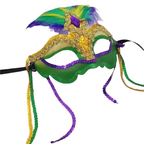 YIAGXIVG Maskerade Federmaske für Damen, Maske, Party, Ball, Abschlussball, Hochzeit, Wanddekoration, Karneval, Maske, Kostüm, Maske, Maske, Damen, für Maskerade von YIAGXIVG