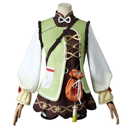 YIAIU Cosplay-Kostüm, Anime, Klee Hutao, Genshin Impact, alle Charaktere, Cosplay-Uniform-Set, Halloween-Party-Outfit (Yaoyao, Größe M) von YIAIU
