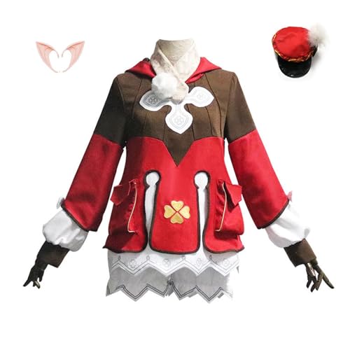 YIAIU Cosplay Kostüm Anime Klee Hutao Genshin Impact Alle Charaktere Cosplay Uniform Set Halloween Party Outfit, Klee, XXL YIAIU Cosplay Kostüm Anime Klee Hutao Genshin Impact Alle Charaktere Cosplay Uniform Set Halloween Party Outfit, Klee, XXL von YIAIU
