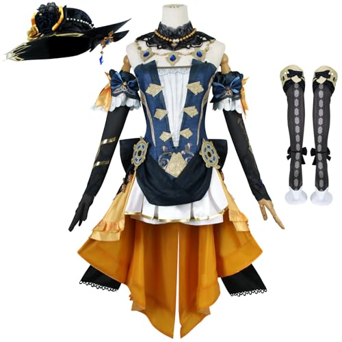 YIAIU Cosplay Kostüm Anime Klee Hutao Genshin Impact Alle Charaktere Cosplay Uniform Set Halloween Party Outfit, Navia, M YIAIU Cosplay Kostüm Anime Klee Hutao Genshin Impact Alle Charaktere Cosplay Uniform Set Halloween Party Outfit, Navia, M von YIAIU