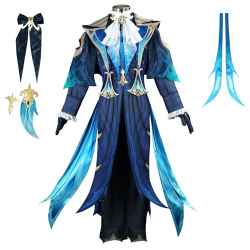 YIAIU Cosplay Kostüm Anime Klee Hutao Genshin Impact Alle Charaktere Cosplay Uniform Set Halloween Party Outfit, Neuvillette, 3XL YIAIU Cosplay Kostüm Anime Klee Hutao Genshin Impact Alle Charaktere Cosplay Uniform Set Halloween Party Outfit, Neuvillette, 3XL von YIAIU
