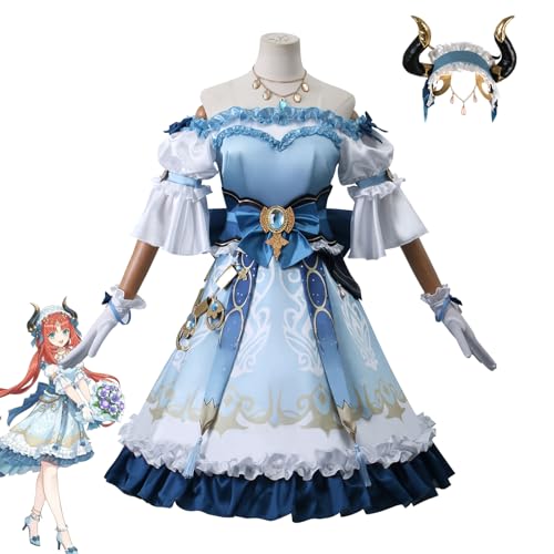 YIAIU Cosplay Kostüm Anime Klee Hutao Genshin Impact Alle Charaktere Cosplay Uniform Set Halloween Party Outfit, Nilou, 3XL YIAIU Cosplay Kostüm Anime Klee Hutao Genshin Impact Alle Charaktere Cosplay Uniform Set Halloween Party Outfit, Nilou, 3XL von YIAIU