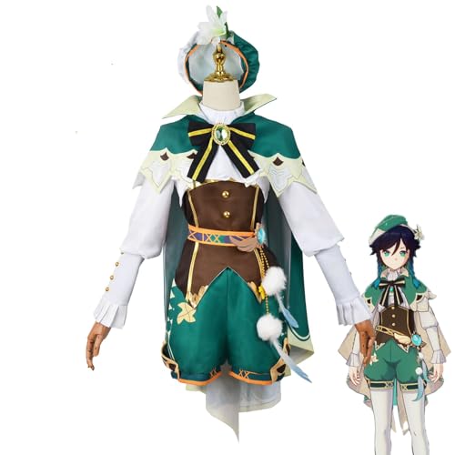 YIAIU Cosplay Kostüm Anime Klee Hutao Genshin Impact Alle Charaktere Cosplay Uniform Set Halloween Party Outfit, Venti, L YIAIU Cosplay Kostüm Anime Klee Hutao Genshin Impact Alle Charaktere Cosplay Uniform Set Halloween Party Outfit, Venti, L von YIAIU