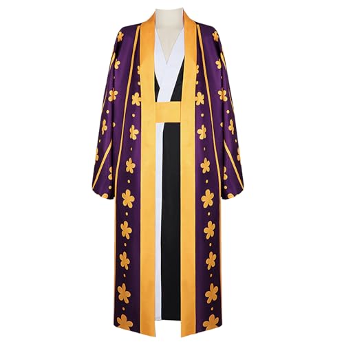 YIAIU Cosplay-Kostüm für Herren, Kimono-Bademantel, Umhang, Uniform-Set, Halloween-Partyanzüge (XX-Large) von YIAIU