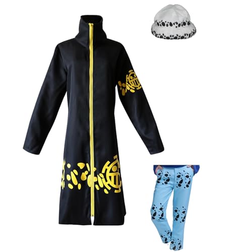 YIAIU Cosplay-Kostüm für Herren, Unisex, Umhang, Hose, Uniform-Set, Halloween, Party, Anzüge (komplettes Set, klein) von YIAIU