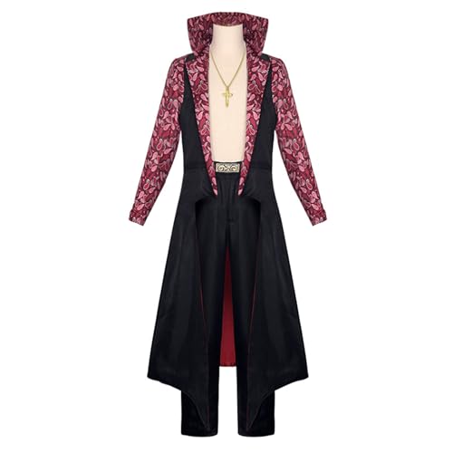 YIAVA Cosplay Kostüm Dracule Mihawk Umhang Hose Uniform Set Halloween Party Anzüge (Größe M) von YIAVA