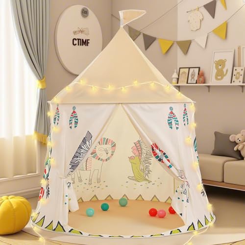Spielzelt Kinderzelt für Indoor Outdoor: Tragbares Pop Up Zelt Kinder Mit Tragetasche - Kinderzimmer ​Spielhaus Spiele Spielzeug Geschenk - Geschenk für Kinder (Yellow) von YIBEBE