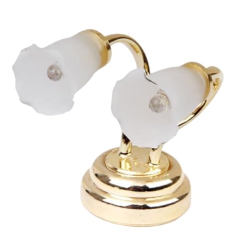 1/12 Skala Dollhouses Miniatur Wandleuchte LED Wandlampe Mit Doppelkopf Für Puppenhäuser Umgebungen Displayzubehör 1/12 Skala Dollhouses Miniatur Wandleuchte LED Wandlampe Mit Doppelkopf Für Puppenhäuser Umgebungen Displayzubehör von YIGZYCN