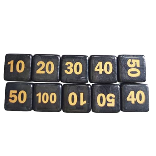 10pcs 6 Sided Game Dices 14mm Round Corner Dices Set Für Table Dices Game Math Unterricht Farbenfrohe Sechsseitige Dices Cubes von YIGZYCN