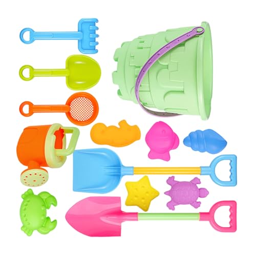 YIGZYCN 13pcs Sandspiel Verbessert Die Motorischen Fähigkeiten Durch Burbuilding Und Kreative Sandaktivitäten Pool Sandeimer Und Der Schaufel von YIGZYCN