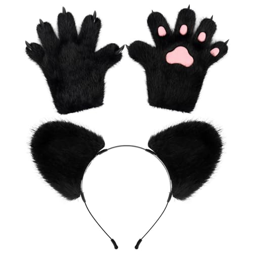 YIGZYCN Bär Cosplay Requisiten Bär Stirnband Bär Cosplay Dekorationen Kostüm Zubehör für Kinder Erwachsene Festival Plüsch Verzierung YIGZYCN Bär Cosplay Requisiten Bär Stirnband Bär Cosplay Dekorationen Kostüm Zubehör für Kinder Erwachsene Festival Plüsch Verzierung von YIGZYCN