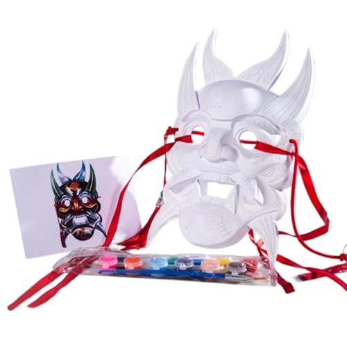YIGZYCN Blank Nuo Operas Maske Weiß Handwerk Masken DIY Blank Masken Karneval Maske Maskerade Maske für Halloween Cosplay Party YIGZYCN Blank Nuo Operas Maske Weiß Handwerk Masken DIY Blank Masken Karneval Maske Maskerade Maske für Halloween Cosplay Party von YIGZYCN