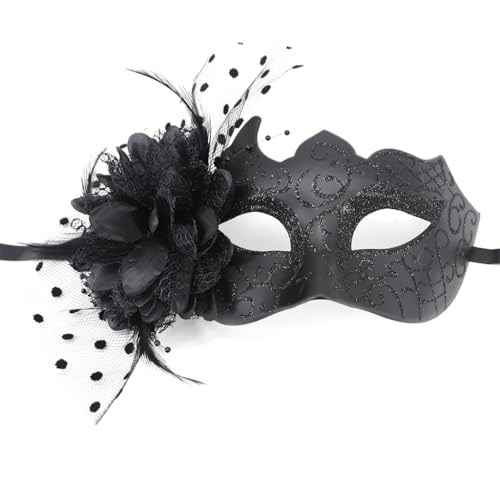 YIGZYCN Blumendekoration, Maskerade, Halbgesichtsmaske, Halloween-Party-Maske, gefiederte Maskerade, Brillen für Frauen, Cosplay YIGZYCN Blumendekoration, Maskerade, Halbgesichtsmaske, Halloween-Party-Maske, gefiederte Maskerade, Brillen für Frauen, Cosplay von YIGZYCN
