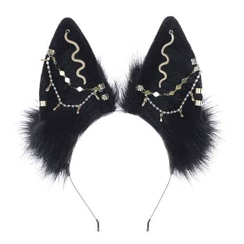 YIGZYCN Cosplay Füchse Ohr Haarband mit Legierung Ohrring Frau Teenager Stirnband für Filmbegeisterte Anime Thema YIGZYCN Cosplay Füchse Ohr Haarband mit Legierung Ohrring Frau Teenager Stirnband für Filmbegeisterte Anime Thema von YIGZYCN