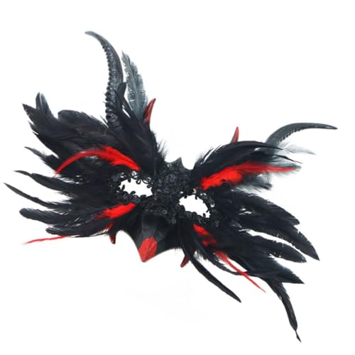 YIGZYCN Damen-Maske, Federmaske, Venezianermaske, Halloween, Karnevalskostüme YIGZYCN Damen-Maske, Federmaske, Venezianermaske, Halloween, Karnevalskostüme von YIGZYCN