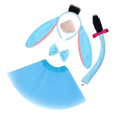 YIGZYCN Esel-Kostüm, Zubehör, Esel, Stirnband, Schwanz, Fliege, Rock für Kinder, Jungen, Mädchen, Teenager, Rollenspiele, Halloween, Cosplay YIGZYCN Esel-Kostüm, Zubehör, Esel, Stirnband, Schwanz, Fliege, Rock für Kinder, Jungen, Mädchen, Teenager, Rollenspiele, Halloween, Cosplay von YIGZYCN