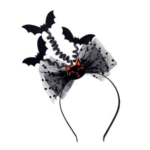 YIGZYCN Fledermaus-Haarreifen Kostüm Kopfschmuck Bühnenrequisiten Halloween Teufel Stirnband YIGZYCN Fledermaus-Haarreifen Kostüm Kopfschmuck Bühnenrequisiten Halloween Teufel Stirnband von YIGZYCN