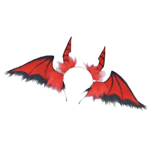 YIGZYCN Fledermaus-Stirnbänder, Partykleidung, Teufel, übergroße Kopfbedeckung für Musikfestivals, Foto-Requisiten für Halloween-Fotografie YIGZYCN Fledermaus-Stirnbänder, Partykleidung, Teufel, übergroße Kopfbedeckung für Musikfestivals, Foto-Requisiten für Halloween-Fotografie von YIGZYCN