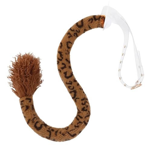 YIGZYCN Fuchsschwanz, Kunstfell, Wolf, Füchse, Katzen, Schwanz, Kostüm, Halloween, Cosplay, verstellbar, für Erwachsene und Kinder von YIGZYCN