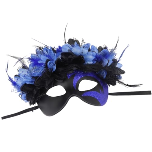 YIGZYCN Gefiederte Maske, Halbgesichtsmaske, Maskerade, Augenmaske, Halloween, Brillen von YIGZYCN