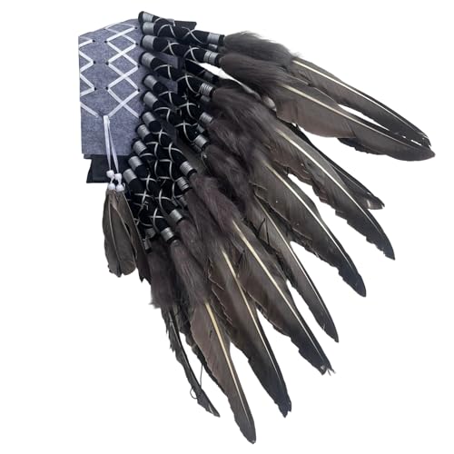 YIGZYCN Handgefertigte Indische Gefiederte Kopfschmuck Leichte Und Praktische Haarstücke Modekostüm Accessoire Für Kulturelles Ereignis von YIGZYCN
