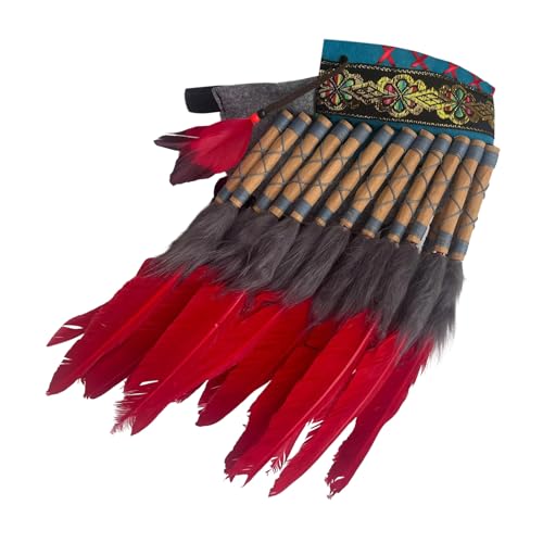 YIGZYCN Handgefertigte Indische Gefiederte Kopfschmuck Leichte Und Praktische Haarstücke Modekostüm Accessoire Für Kulturelles Ereignis von YIGZYCN