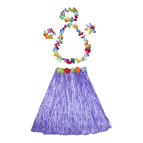 YIGZYCN Hawaiianischer Hulas-Grasrock mit Blumen-Kostüm, tropische Themen-Dekorationen, 5 Stück YIGZYCN Hawaiianischer Hulas-Grasrock mit Blumen-Kostüm, tropische Themen-Dekorationen, 5 Stück von YIGZYCN