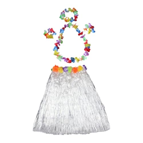 YIGZYCN Hawaiianischer Hulas-Grasrock mit Blumen-Kostüm, tropische Themen-Dekorationen, 5 Stück YIGZYCN Hawaiianischer Hulas-Grasrock mit Blumen-Kostüm, tropische Themen-Dekorationen, 5 Stück von YIGZYCN